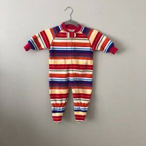 LL Bean fleece suit 6-12 mo